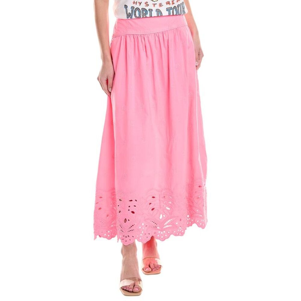 Farm Rio Womens Embroidered Maxi Skirt